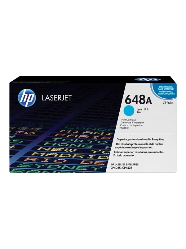 HP 648A / CE261A Cyan Toner - Tonerkassett Blå