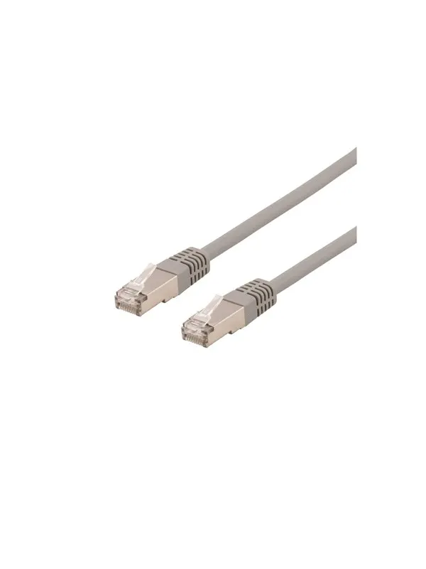 Deltaco STP-60AU - patch cable - 50 cm - grey - Grå - 0.5m