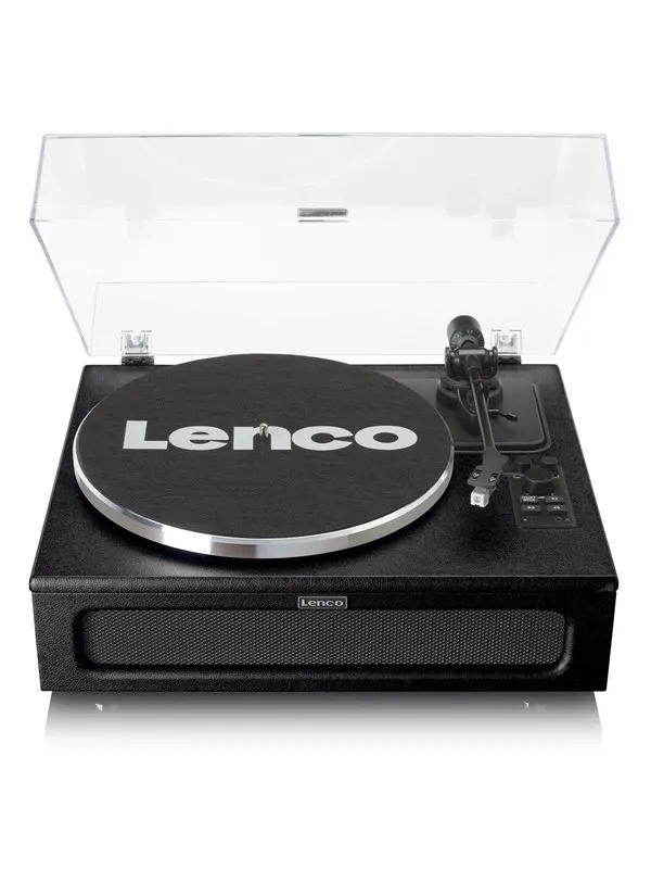 Lenco LS-430BK - Record Player with 4 built-in speakers - Black - Skivspelare Black