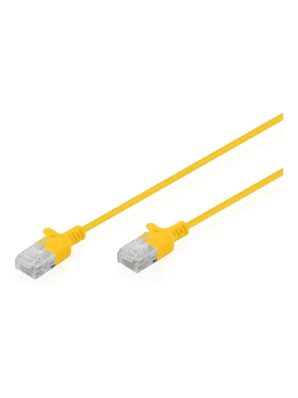 DIGITUS patch cable - 30 cm - yellow - Gul