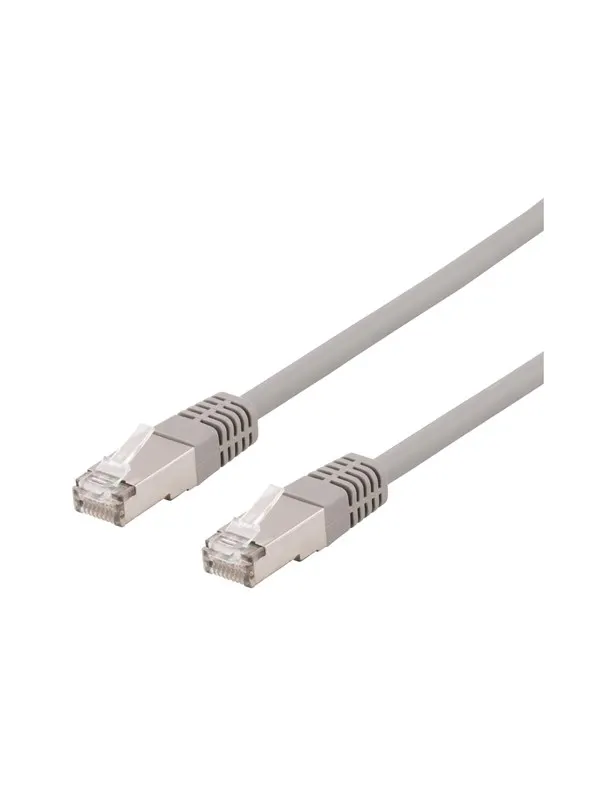 Deltaco patch cable - 30 cm - grey - Grå - 0.3m