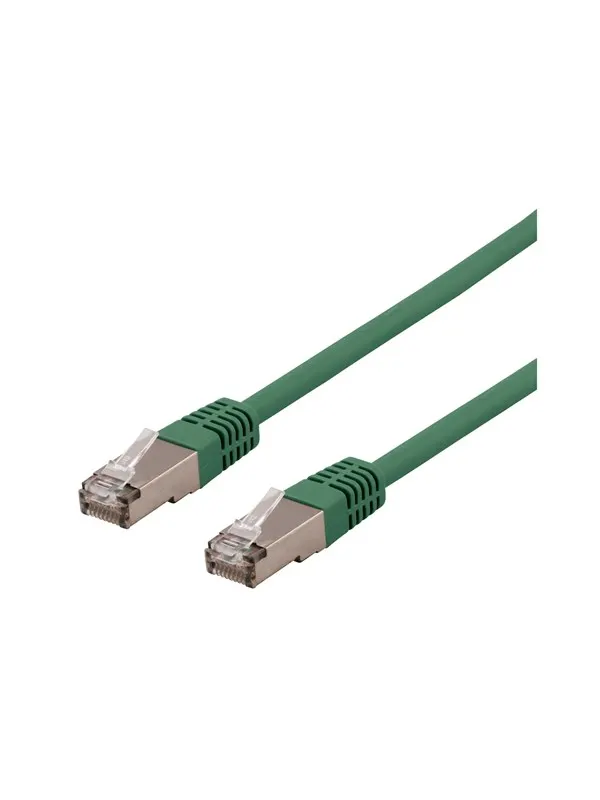 Deltaco STP-60GAU - patch cable - 30 cm - green - Grön - 0.3m