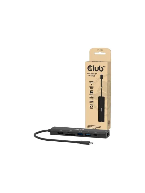 Club 3D - docking station - USB-C - HDMI - 1GbE