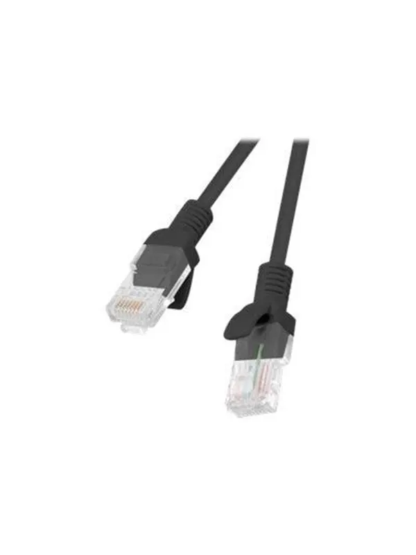 Lanberg patch cable - 50 cm - RAL 9004 black - Svart - 0.5m