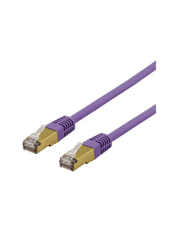 Deltaco SFTP-61PAH - patch cable - 1 m - purple - Lila - 1m