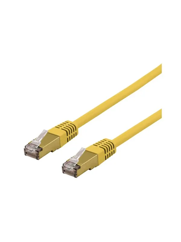 Deltaco SFTP-60GLAH - patch cable - 50 cm - yellow - Gul - 0.5m