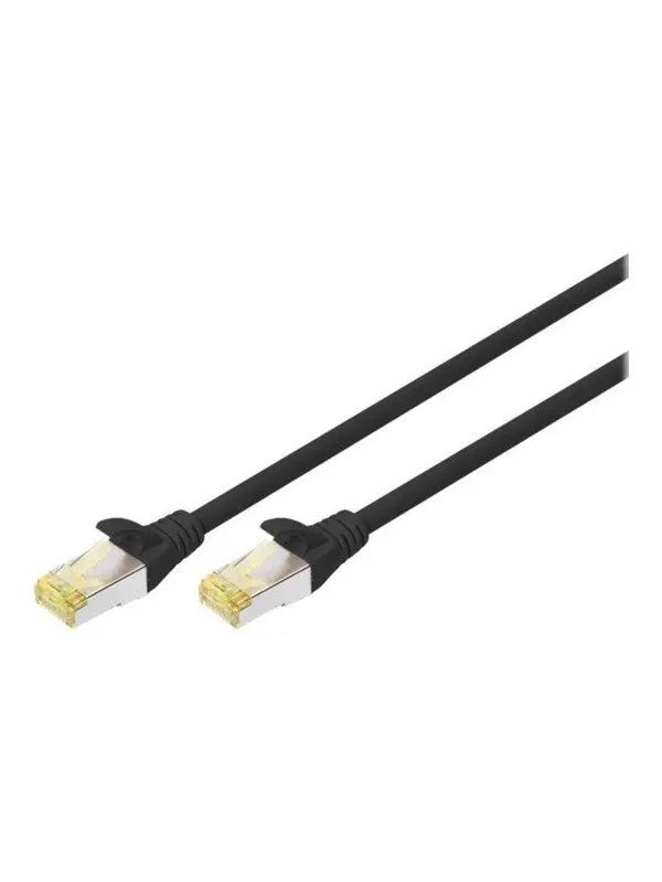 DIGITUS patch cable - 2 m - black - Svart - 2m