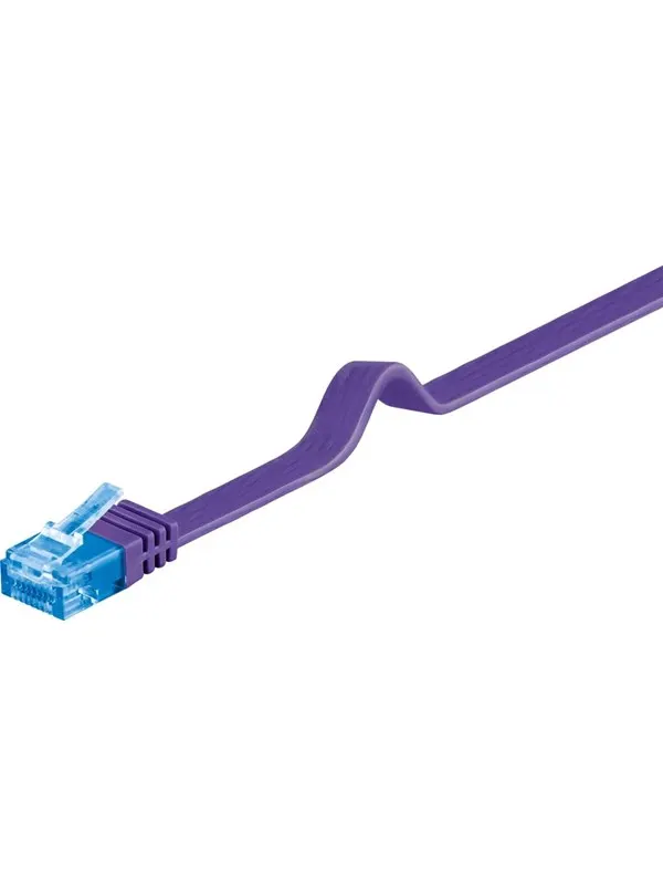 Pro CAT 6A U/UTP flat - Lila - 2m