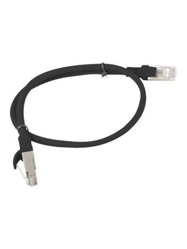 Lanberg patch cable - 50 cm - black RAL 9004 - Svart - 0.5m