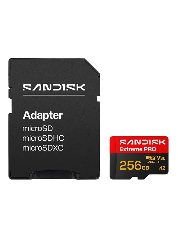 SANDISK Extreme PRO microSD/SD - 250MB/s - 256GB