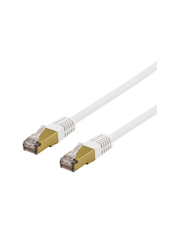 Deltaco SFTP-611VAH - patch cable - 1.5 m - white - Vit - 1m