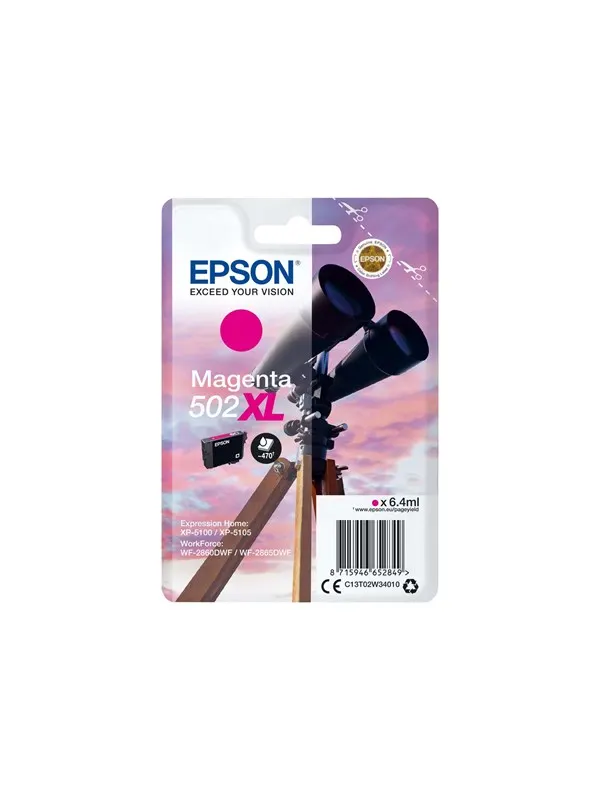 Epson 502XL - høj kapacitet - magenta - original - blækpatron