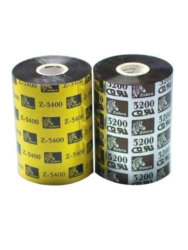 Zebra ribbon 3200 wax/resin - Påfyllning av bläckband (termisk överföring) Svart