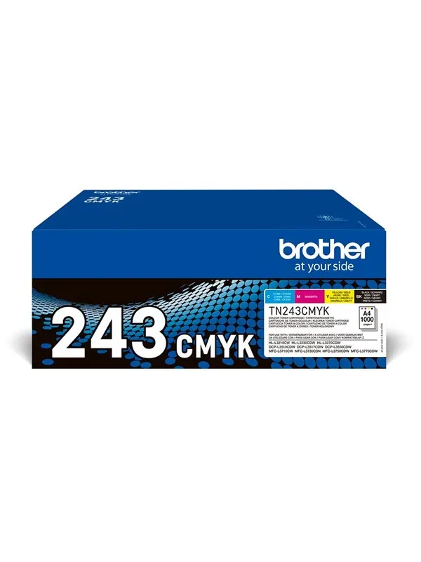 Brother TN243CMYK / TN 243CMYK Value Pack 4-Pack