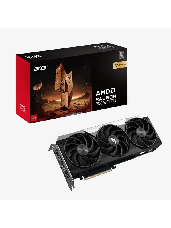 Acer Radeon RX 9070 Nitro OC - 16GB GDDR6 RAM - Grafikkort