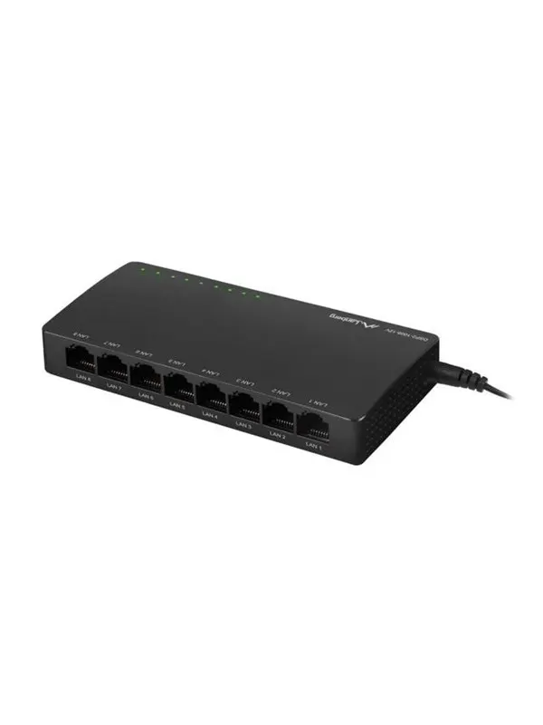 Lanberg DSP2-1008-12V 8-Port Gigabit Ethernet Unmanaged Switch