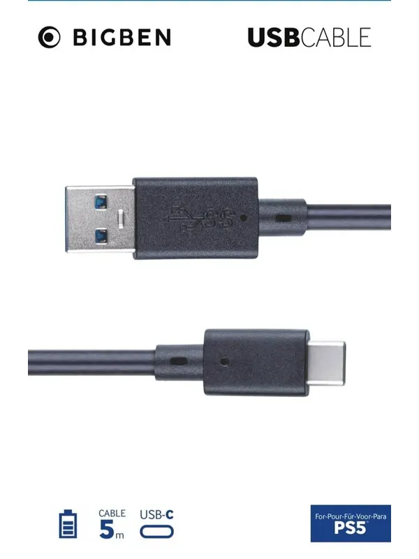 NACON HDMI Cable for PS5 - 5 m - Miscellaneous Game console charger / data cable - Sony PlayStation 5