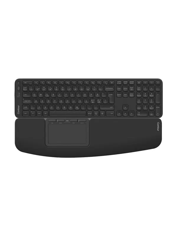 Contour Touch & Balance - Tastatur & Touchpad set - Nordisk - Svart