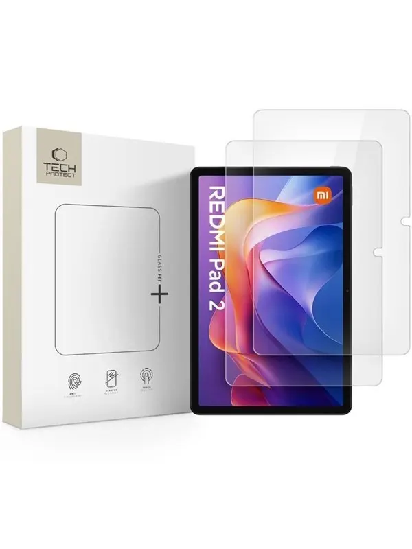 Tech-Protect Glass Fit+ 2-pack Tempered Glass for Xiaomi Redmi Pad 2 11.0 / SE 11.0 - Clear
