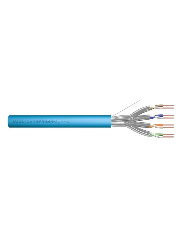 DIGITUS CAT 6A U-FTP Installation Cable - 100m - Blå - 100m