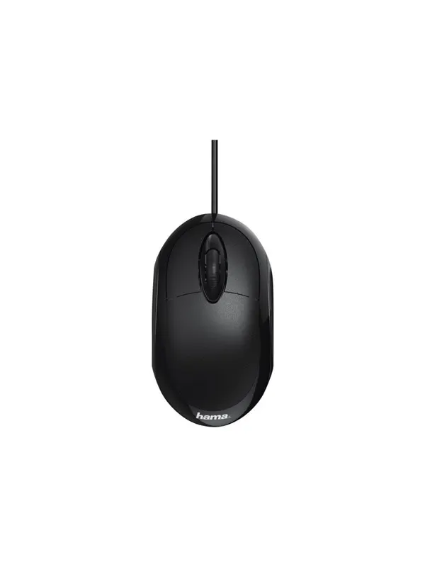 Hama MC-100 - mouse - USB - black - Mouse - Optic - 3 knappar - Svart