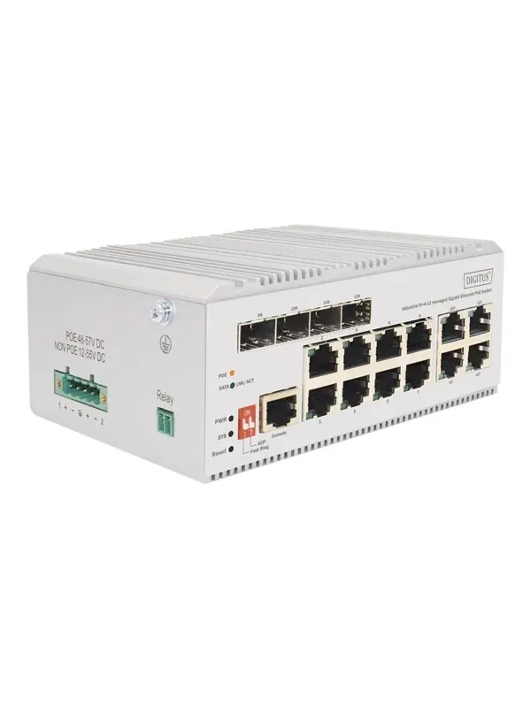 DIGITUS - switch - industrial L2 - 8 ports - Managed