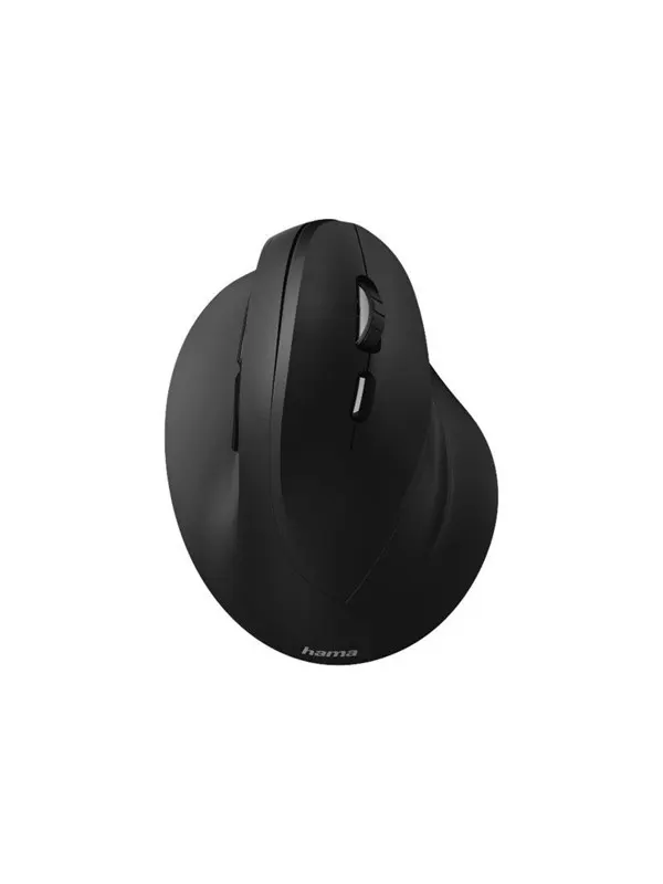 Hama Vertical Ergonomic - Vertical mouse - Optic - 6 knappar - Svart