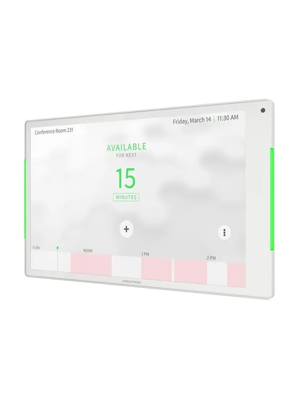 Crestron Electronics Crestron TSS-1080-W - room manager - 10.1" touch screen - 802.11a/b/g/n/ac/ax (Wi-Fi 6E) - white - Max - recommended for