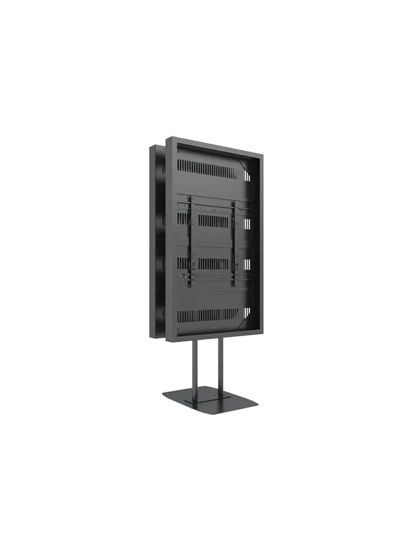 Multibrackets M Pro Series mounting kit - for digital signage display - dual pole high brightness - black - Max 50 kg - recommended for 75"
