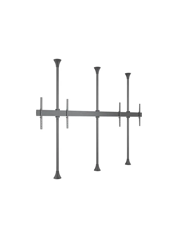 Multibrackets M mounting kit - modular - for LCD display - single side fixed - black - Max 60 kg - recommended for 98"