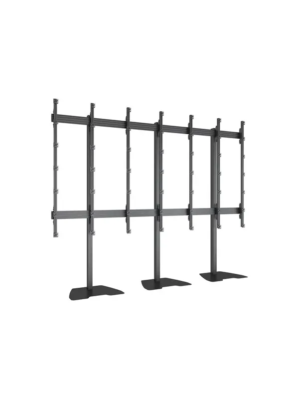 Multibrackets M Pro Series stand - for 6x6 LED video wall - black - Max - recommended for 162"