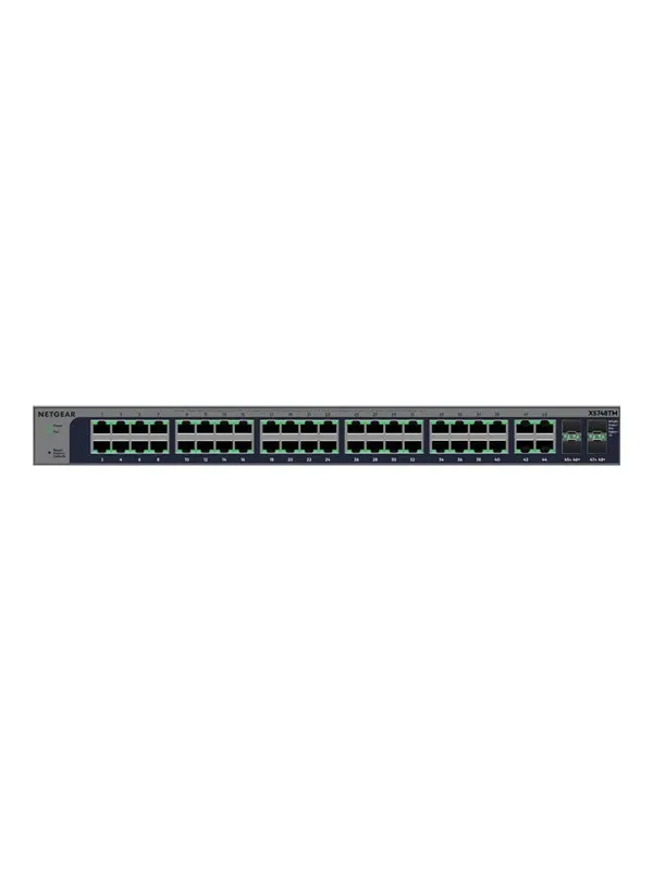 Netgear S3600 Series XS748TM - switch - 44 ports - smart - rack-mountable
