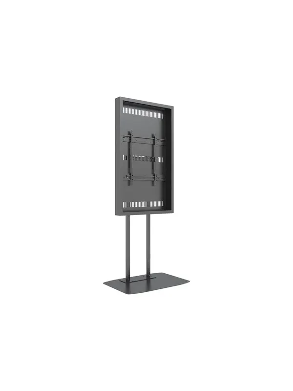 Multibrackets M Pro Series mounting kit - for digital signage display - dual pole high brightness - black - Max 50 kg - recommended for 55"