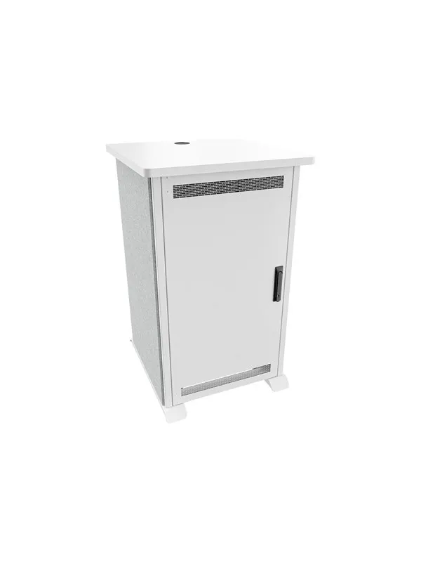 Middle Atlantic Forum cart - designer white silver grey - TAA Compliant - Max 136 kg - recommended for