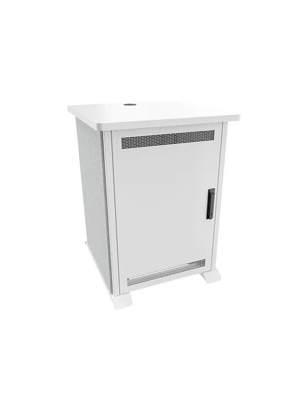 Middle Atlantic Forum cart - designer white silver grey - TAA Compliant - Max 136 kg - recommended for