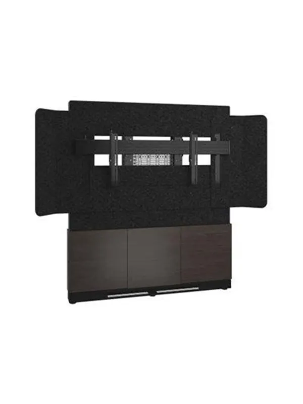 Middle Atlantic Forum stand - for LCD display / video conferencing system - 66" 3 bay dark finish - asian night charcoal grey black - TAA Compliant - Max 102 kg - recommended for 81"