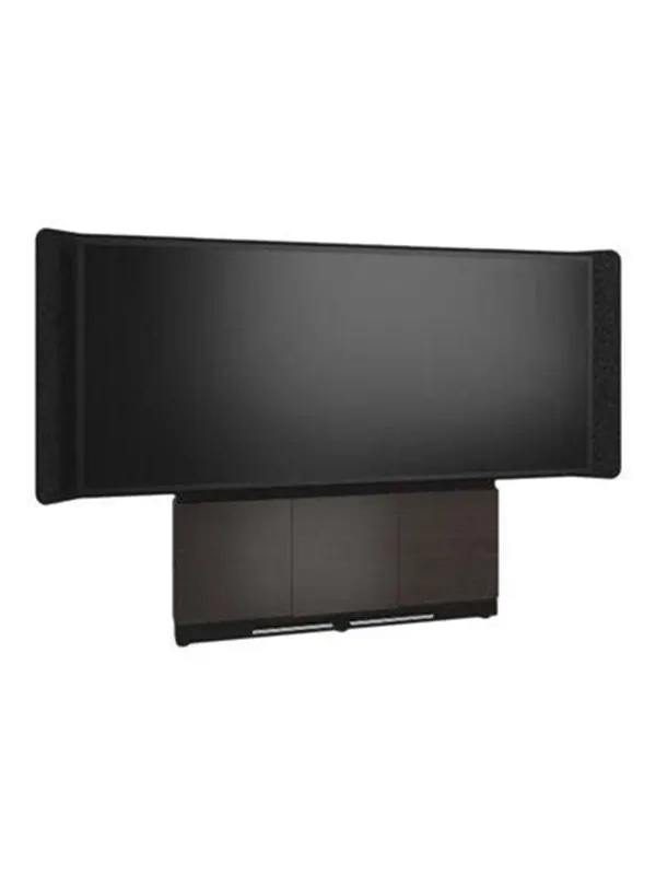 Middle Atlantic Forum stand - for LCD display / video conferencing system - 66" 3 bay dark finish - asian night charcoal grey black - TAA Compliant - Max 102 kg - recommended for 105"
