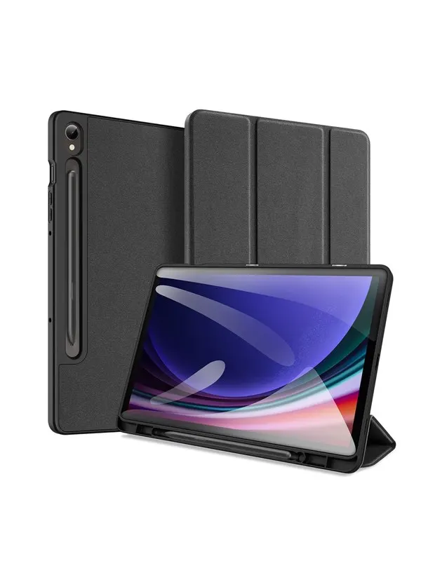 Dux Ducis Domo Samsung Galaxy Tab S9 FE Stand Case - Black