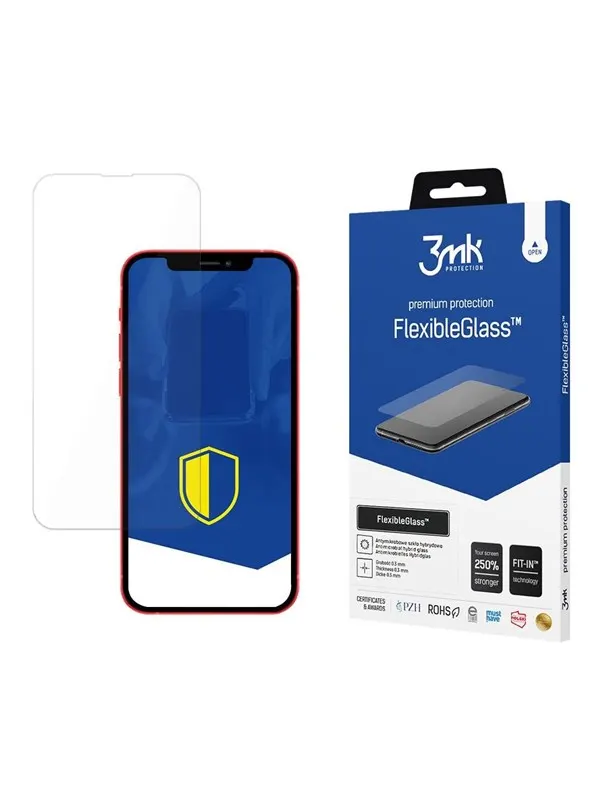 3mk Tempered glass for iPhone 13 Pro hybrid flexi 7H from the FlexibleGlass series