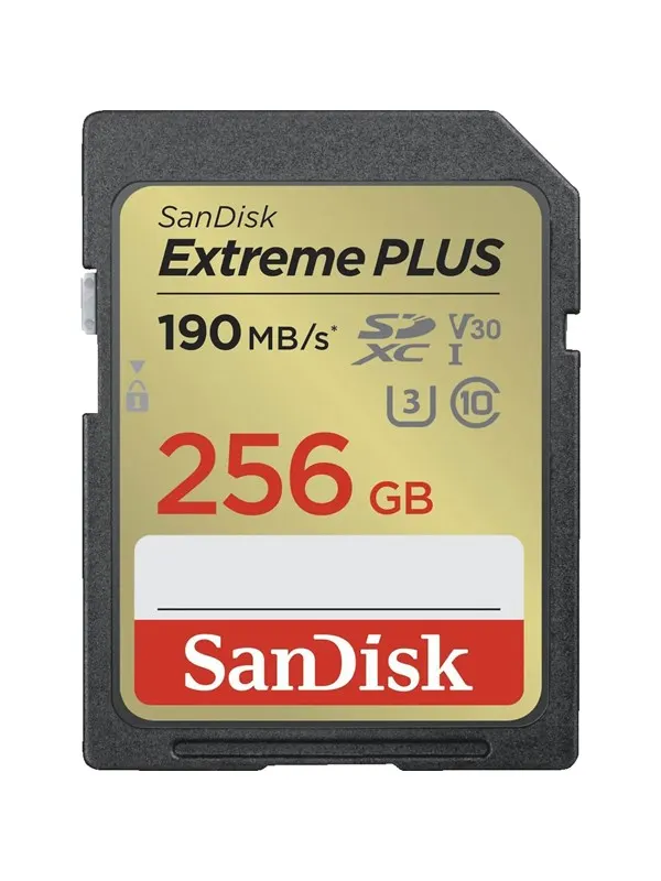 SANDISK Extreme Plus SD - 190MB/s - 256GB