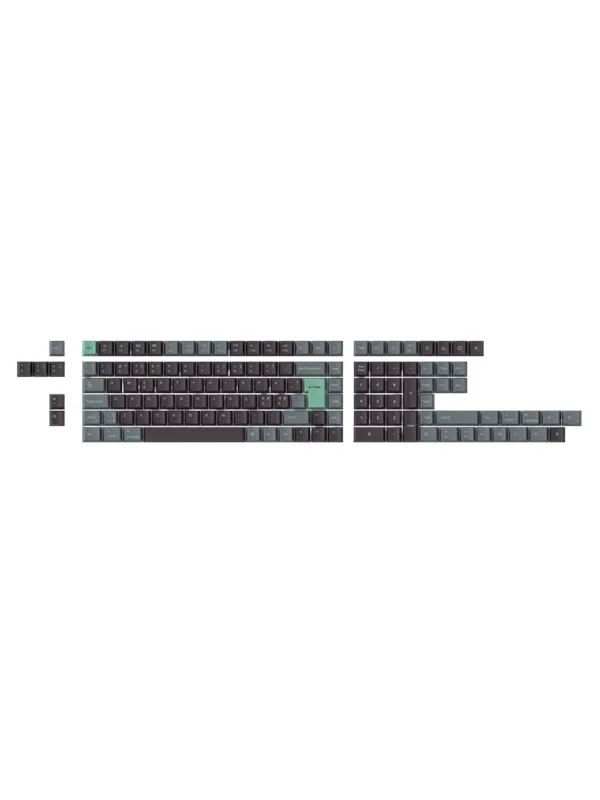 Keychron PBT Full Keycap Set Hacker Mint - Knappsats - Nordisk - Svart