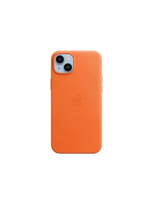 Apple iPhone 14 Plus Leather Case with MagSafe - Orange
