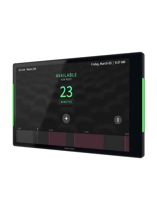 Crestron Electronics Crestron TSS-1080-B - room manager - 10.1" touch screen - 802.11a/b/g/n/ac/ax (Wi-Fi 6E) - smooth black - Max - recommended for