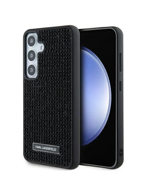 Karl Lagerfeld Rhinestone Metal Logo case for Samsung Galaxy S24 - black