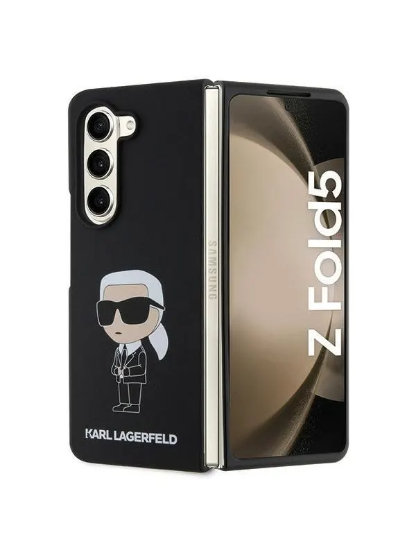 Karl Lagerfeld KLHCZFD5SNIKBCK Z Fold5 hardcase black/black Silicone Ikonik