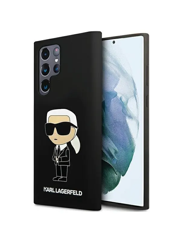 Karl Lagerfeld Silicone Ikonik case for Samsung Galaxy S24 Ultra - black