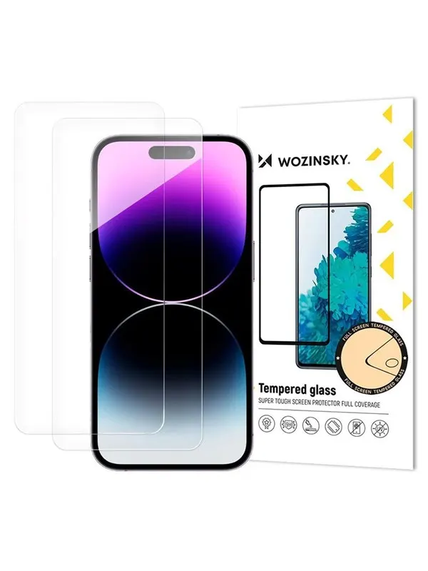 Wozinsky Set of 2 Tempered Glass for iPhone 17 / 16 Pro