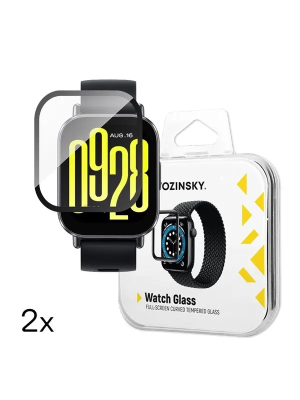 Wozinsky Full Glue Tempered Glass for Xiaomi Redmi Watch 5 Active (2 pcs)