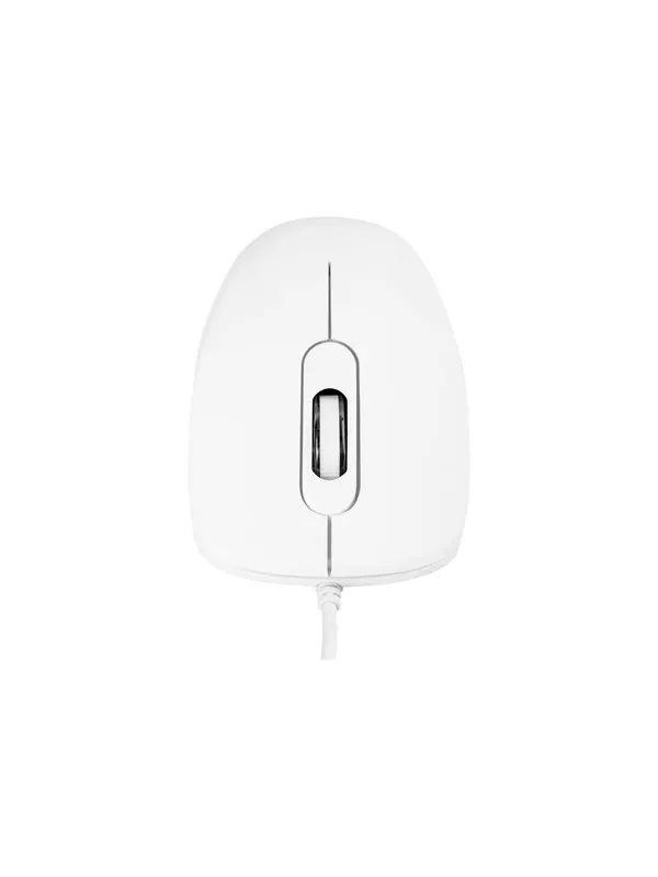 MODECOM MC-M10 - Mouse - Optic - 3 knappar - Vit