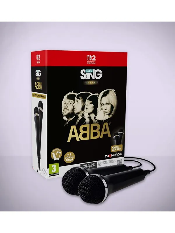 Let's Sing Abba 2027 - 2 Mic Bundle - Nintendo Switch 2 - Nintendo Switch 2 - Party